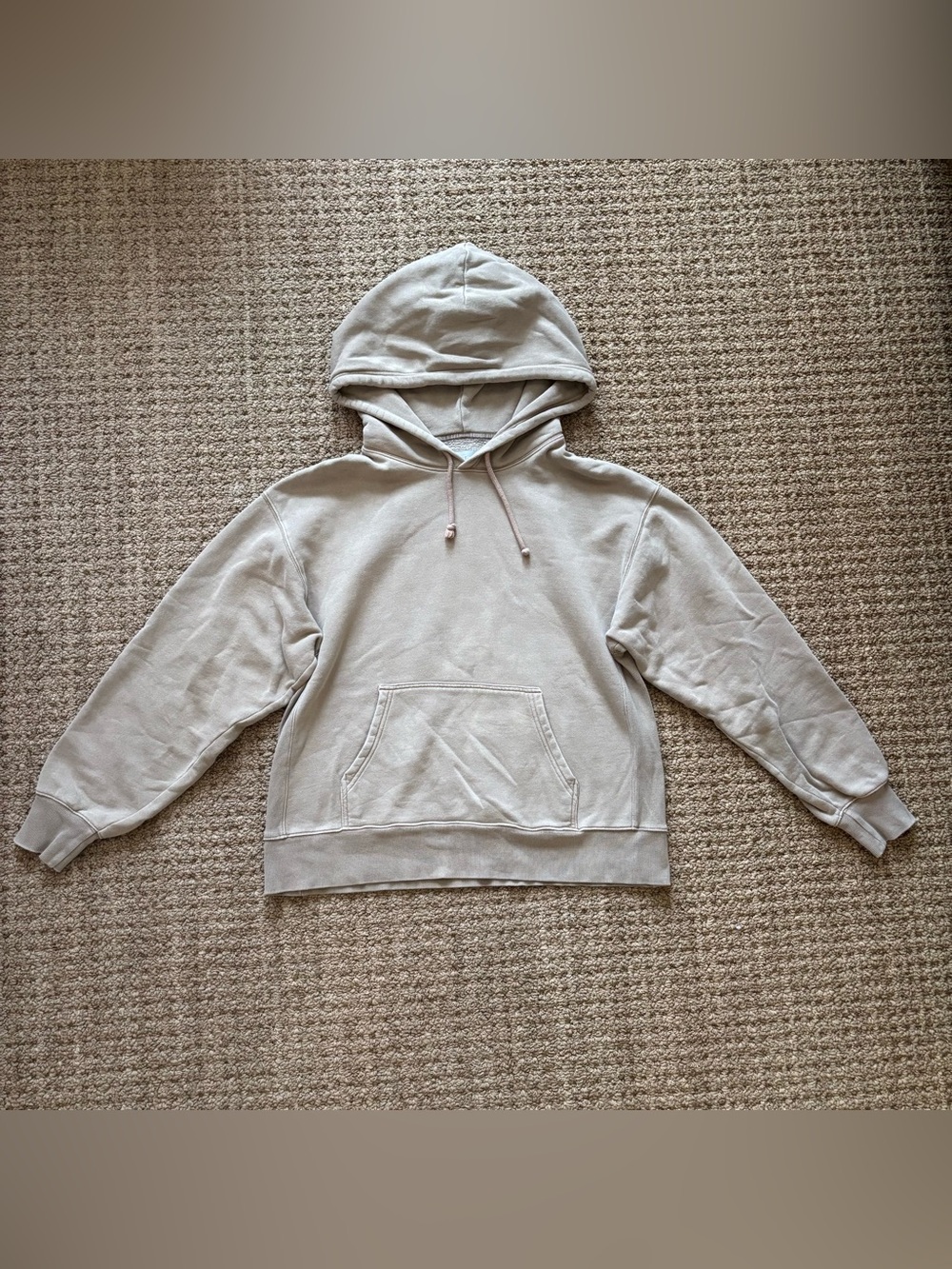 Aritzia Beige Boyfriend Sweatshirt M